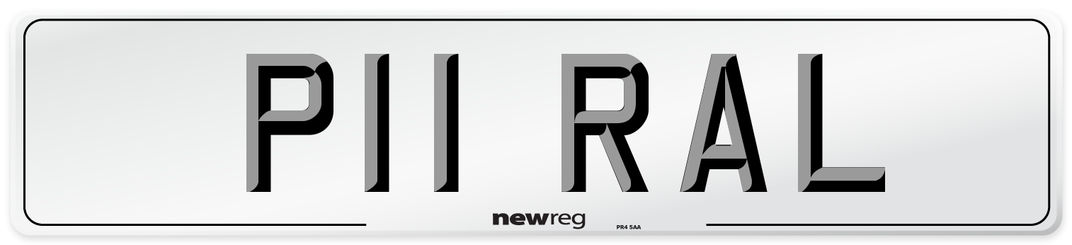 P11 RAL Number Plate from New Reg